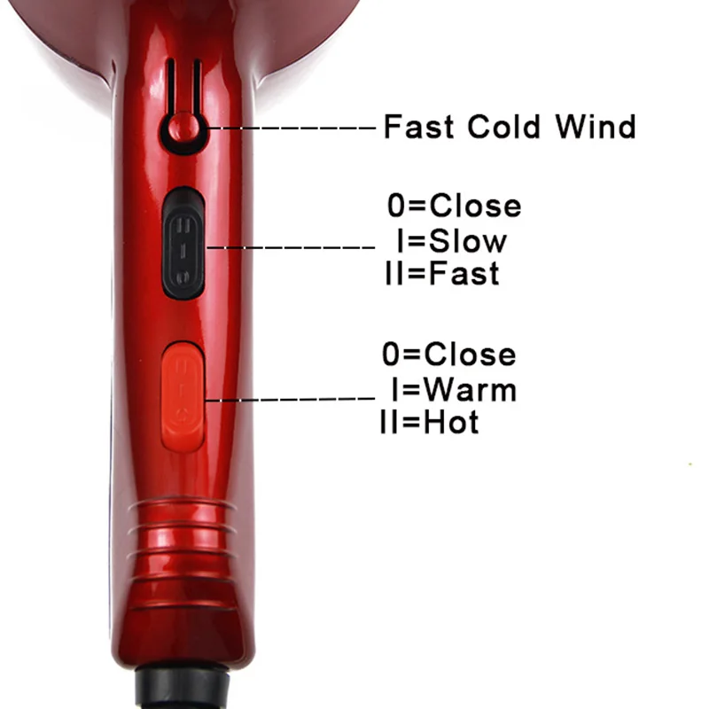 Фен для парикмахеров и парикмахерских 3 м с европейской вилкой 2200 Вт|hair dryer|salon hair