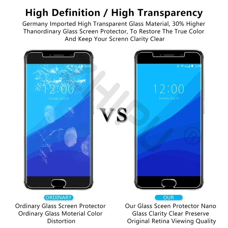 10 Pcs/Lot Premium Tempered Glass For UMIDIGI C Note 5.5 inch Screen Protector Toughened protective film | Мобильные телефоны и