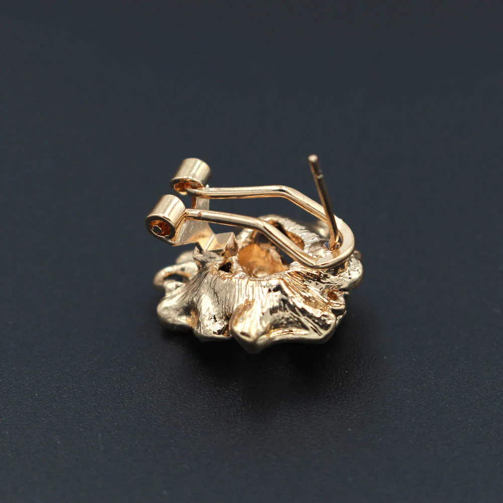 Африканские серьги с коннектором в виде петли классические металлические