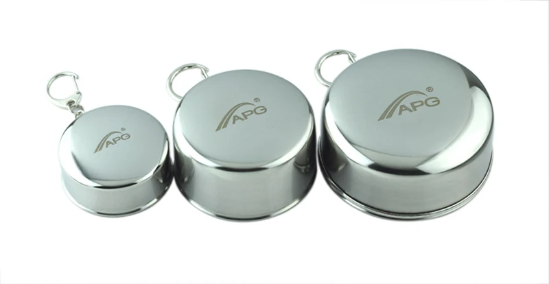 трехсекционные телескопические портативные чашки