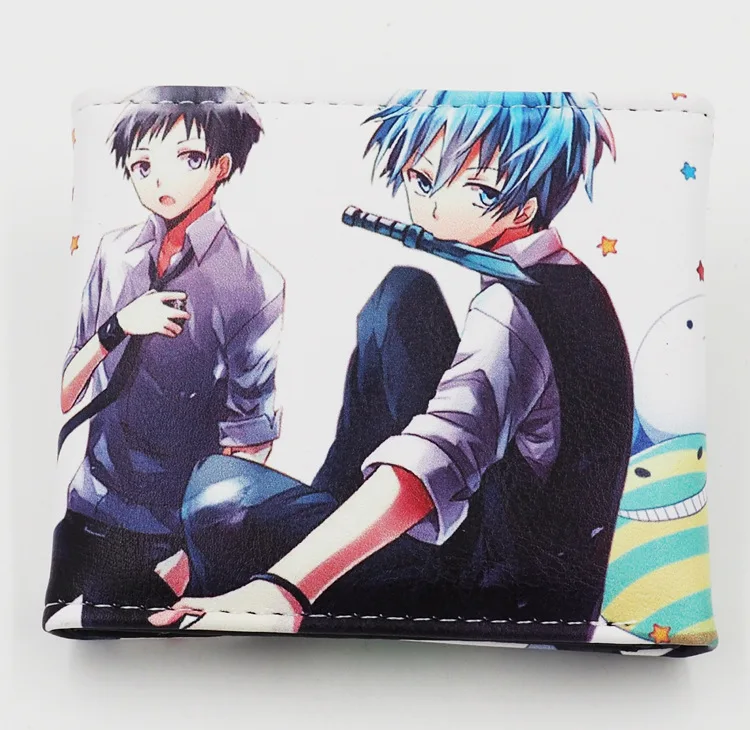 Японский аниме класс убийцы Korosensei Shiota Nagisa Kayano Kaede PU короткий кошелек|wallet protection|wallet