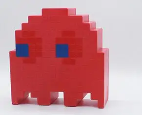 red PacMan лампа призрак светодиодный ночник многоцветный мультфильм ночные светильники USB перезаряжаемые для детей детской украшения освещение - Испускаемый цвет: red