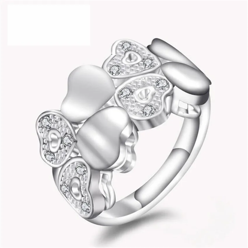 Подарочная коробка модное женское кольцо из серебра 925 пробы в Корейском стиле