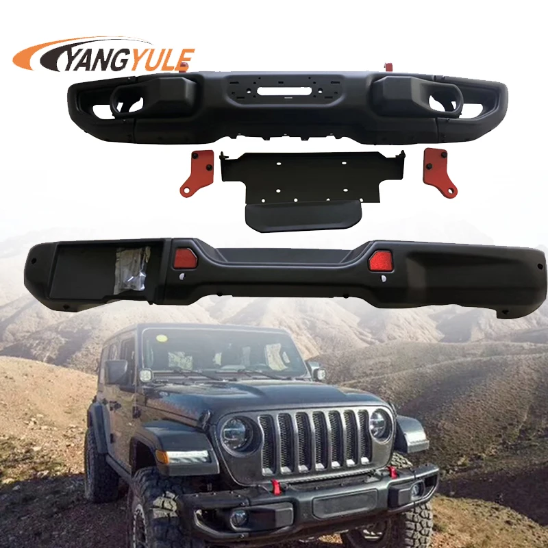 Для Wrangler JL стиль переднего и заднего бампера с отверстием для камеры+ аксессуары для авто