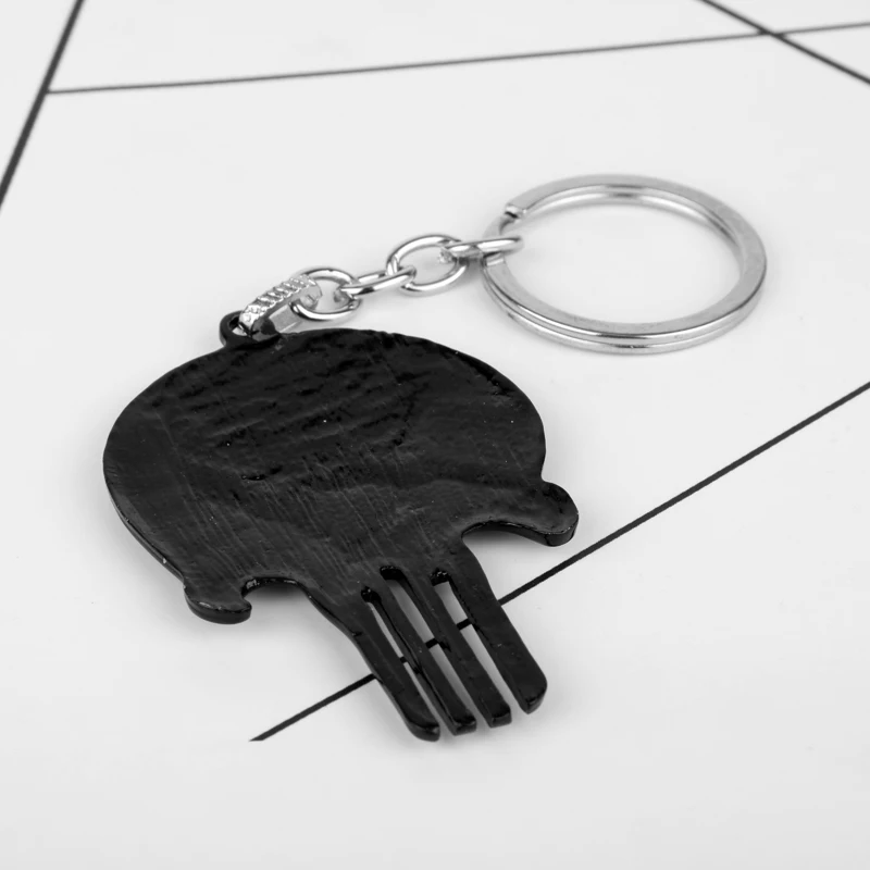 Dongsheng Каратель Череп брелок с логотипом светящийся скелет маска брелок личности брелоки подарок Сувениры-50