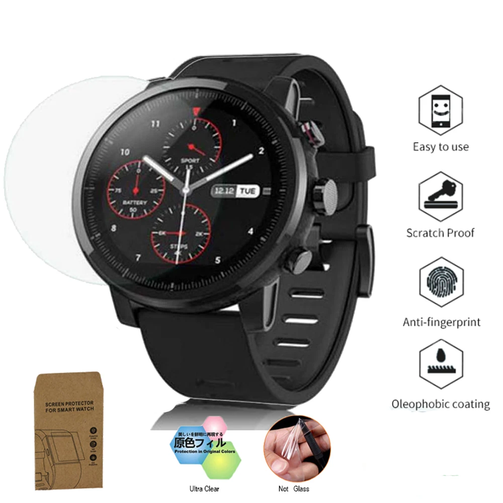 Мягкий HD ТПУ полный экран протектор для Xiaomi Huami Amazfit Stratos Pace 2 2S спортивные Смарт