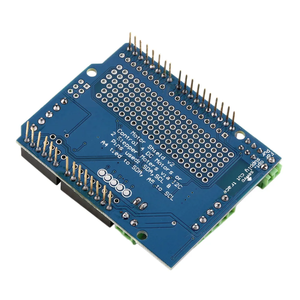 Профессиональный двигатель/шаговый/сервопривод/робот щит для Arduino v2 с драйвер pwm