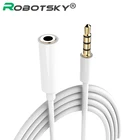 Стерео аудио кабель 3,5 мм 4-полюсный наушники штекер-гнездо Удлинительный кабель для динамик для планшета гарнитуры телефонов