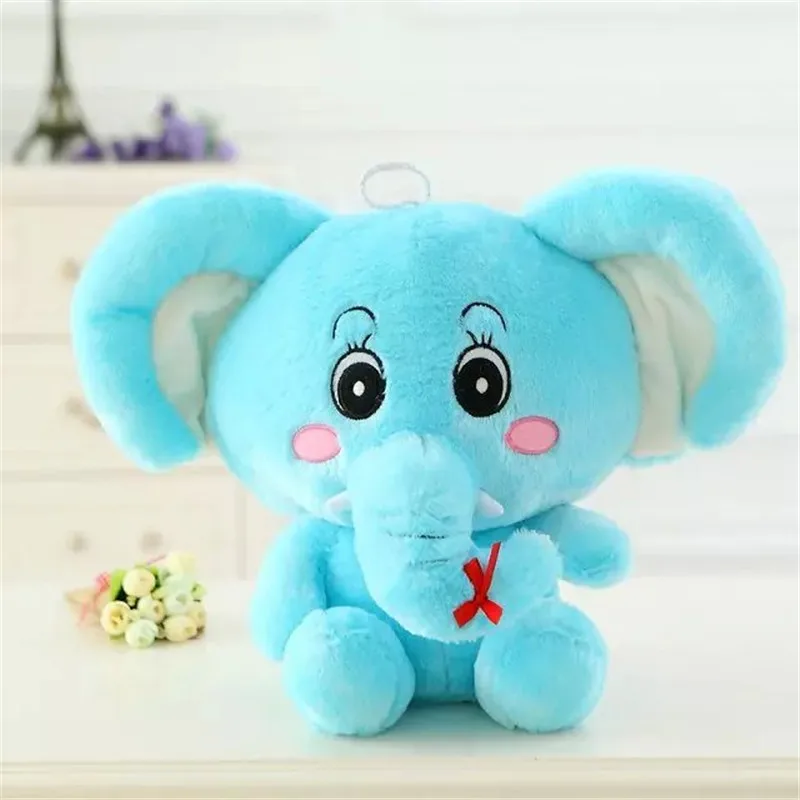 35 см Бесплатная доставка одна штука милый слон плюшевая кукла с длинным носом PP