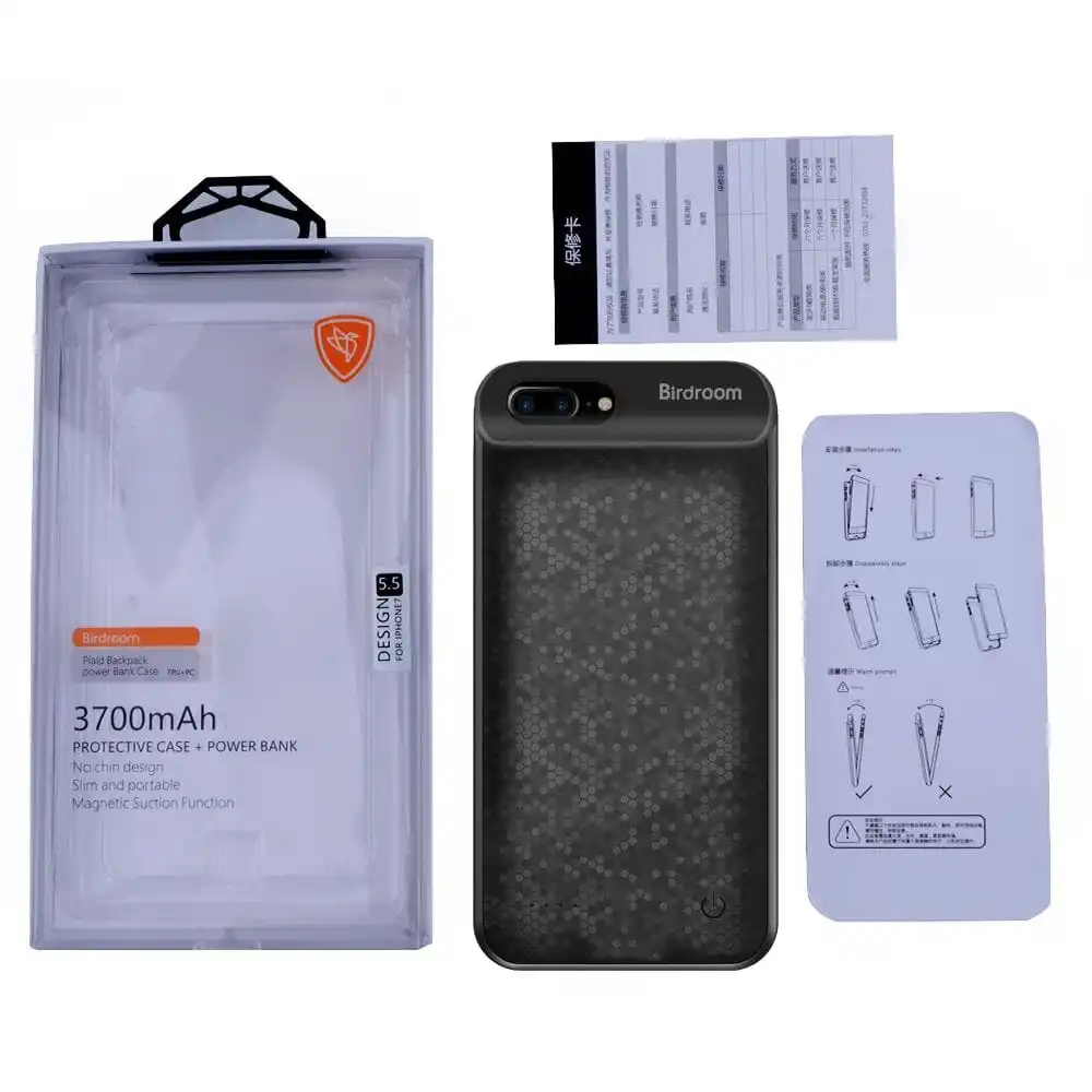Ультратонкий чехол для зарядного устройства Birdroom iPhone 6 6S Plus 2700/3700 мАч умный