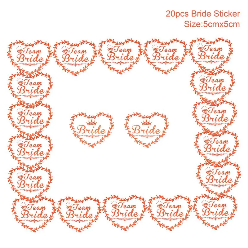 20pcs stickers Вечерние аксессуары для QIFU, девичник, девичник, вечерние, для невесты, вечерние, для команды, для вечеринки, для лица, экспресс-карта, розовый цвет - Цвет: 20pcs stickers