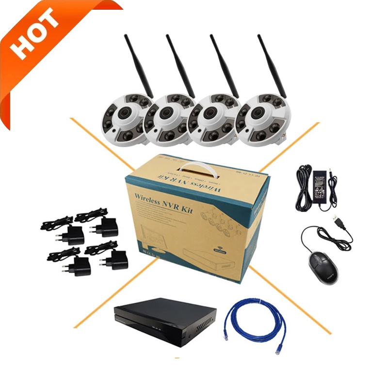 Беспроводной Wi Fi широкоугольный сети 1080 P камера видеонаблюдения HD Onivf H.264 P2P 8CH