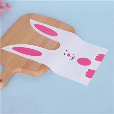 Cute 19 D& P 10 шт милый с кроличьими ушами для печенья мешок подарка для конфет печенья закуски выпечка посылка Свадебные сувениры подарки пасхальное украшение - Цвет: Cute 19