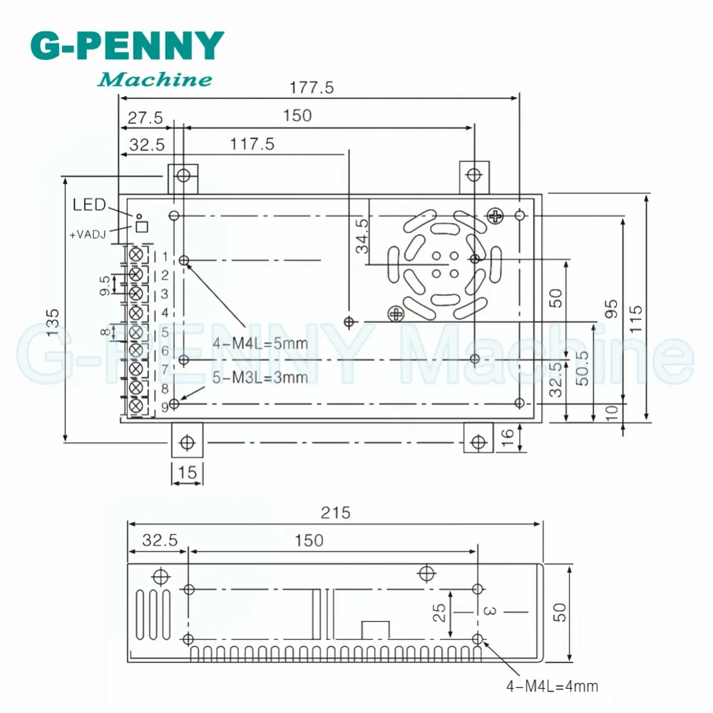 250 Вт DC переключатель питания Вход AC110v 220v выход 5 в 12 В 15 24 36 48 для шагового