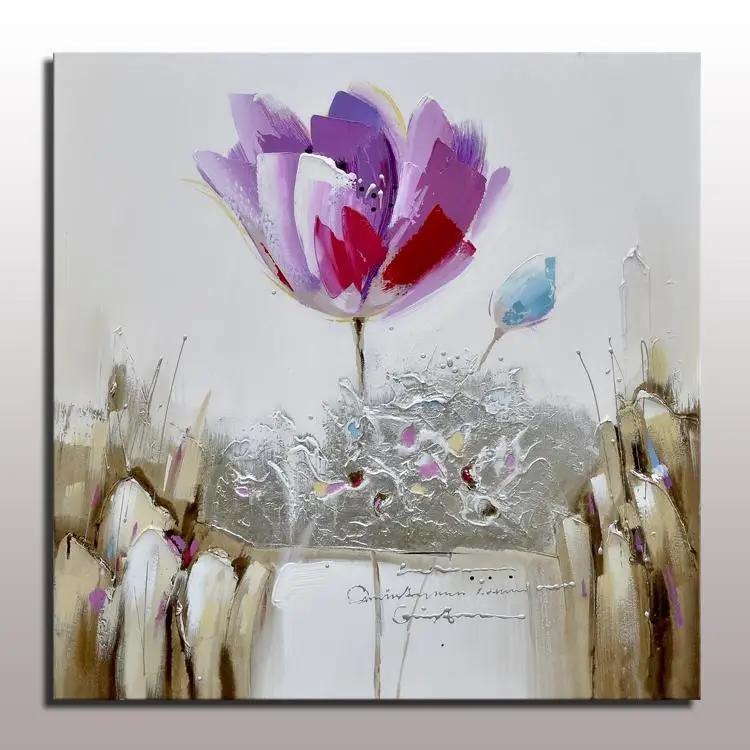 

wholesale cheap price flower painting high quality thick texture oil painting flower art modern abstract for home decor