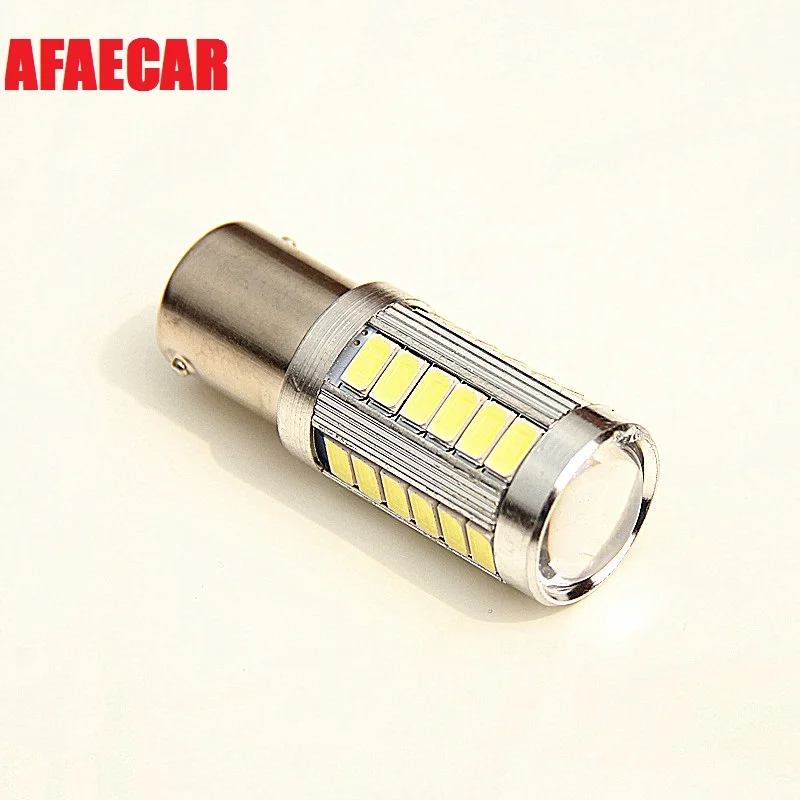 

AFAECAR 1156 P21W BA15S 33 SMD 1157 BAY15D 5630 5730 LED Auto Brake Light Rear Fog Lamp Car DRL Reverse Bulb Turn Signals BULB