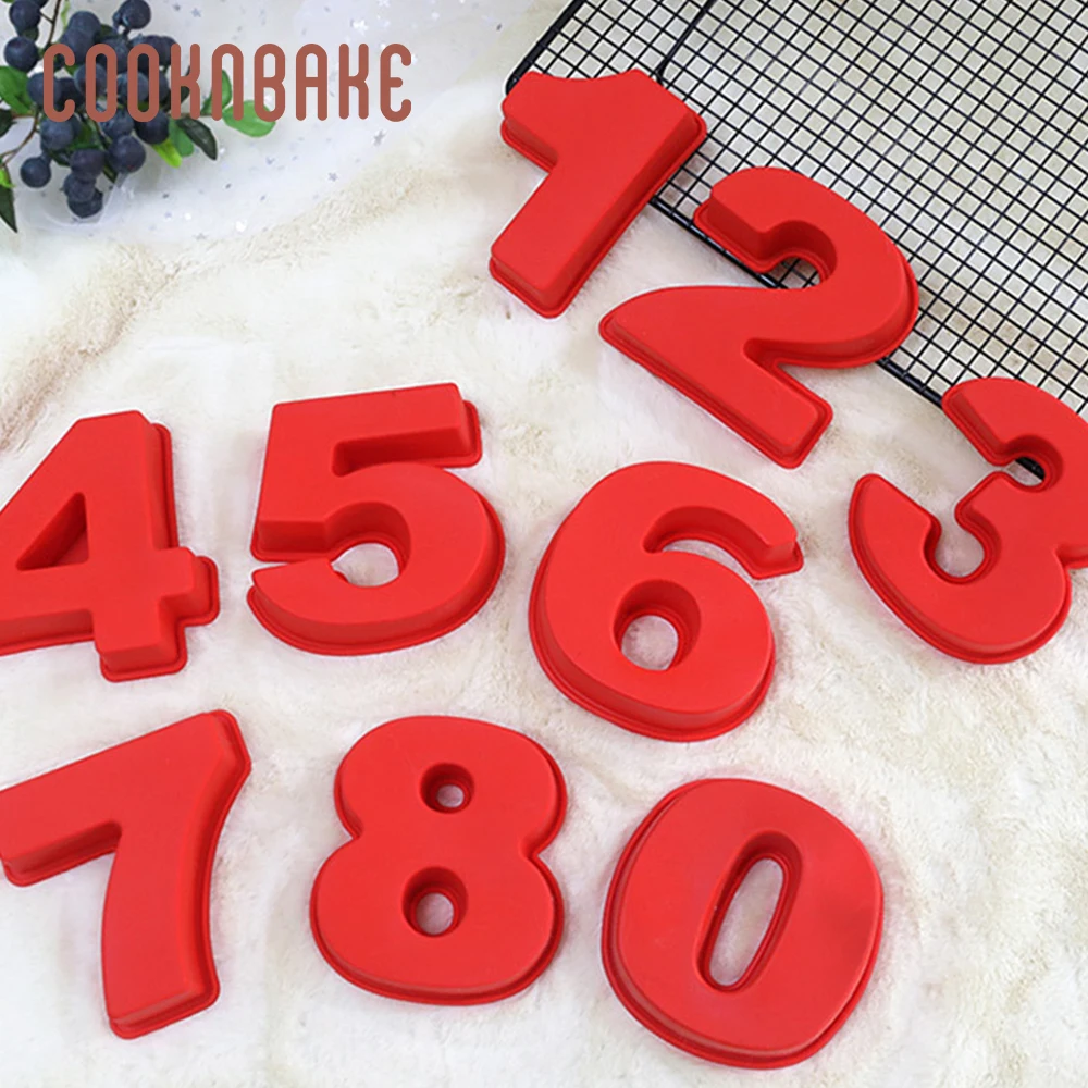 COOKNBAKE силиконовые формы для торта кондитерские изделия цифры выпечки украшения