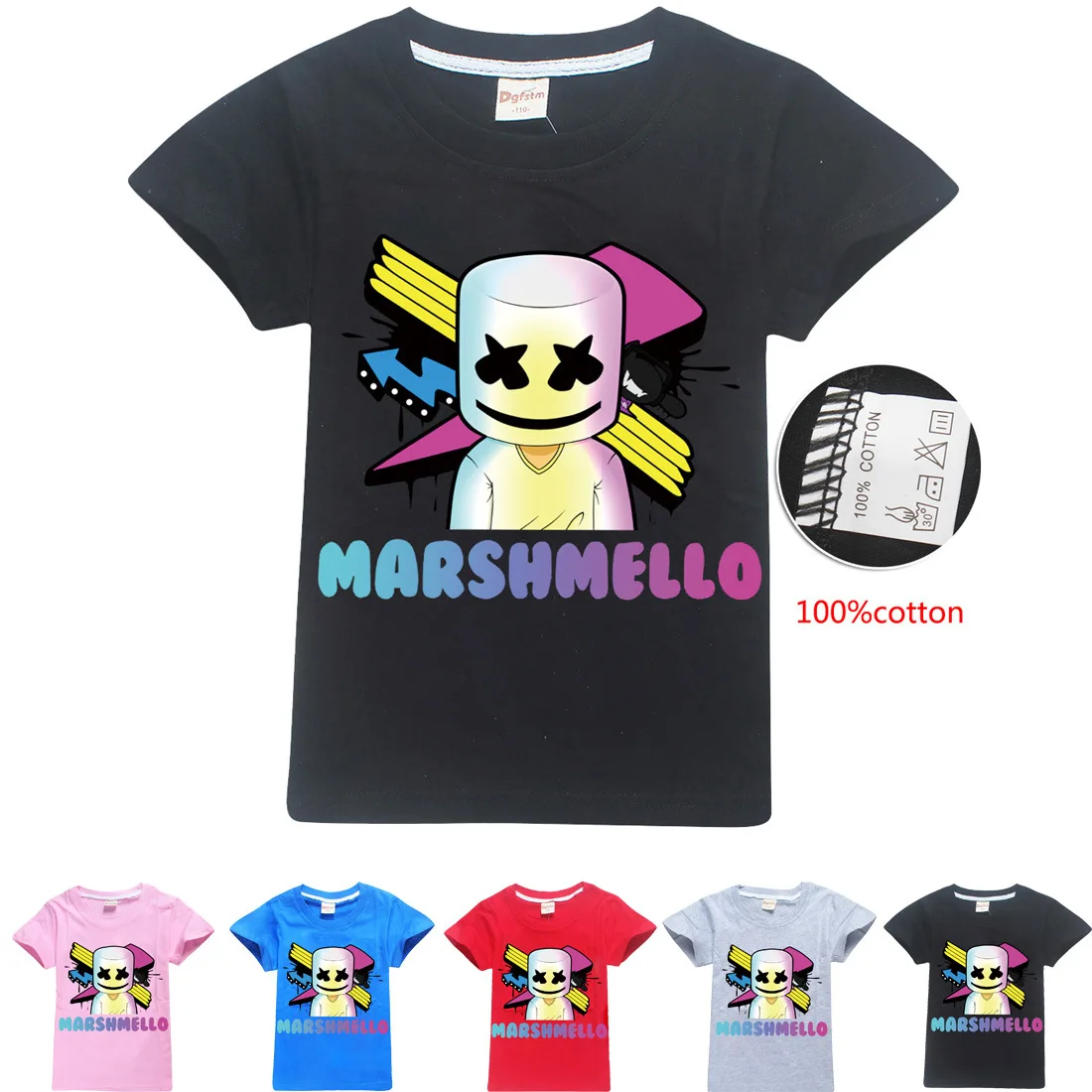 Dj marshmello/Детские толстовки с капюшоном Новинка 2019 года летняя футболка принтом modis
