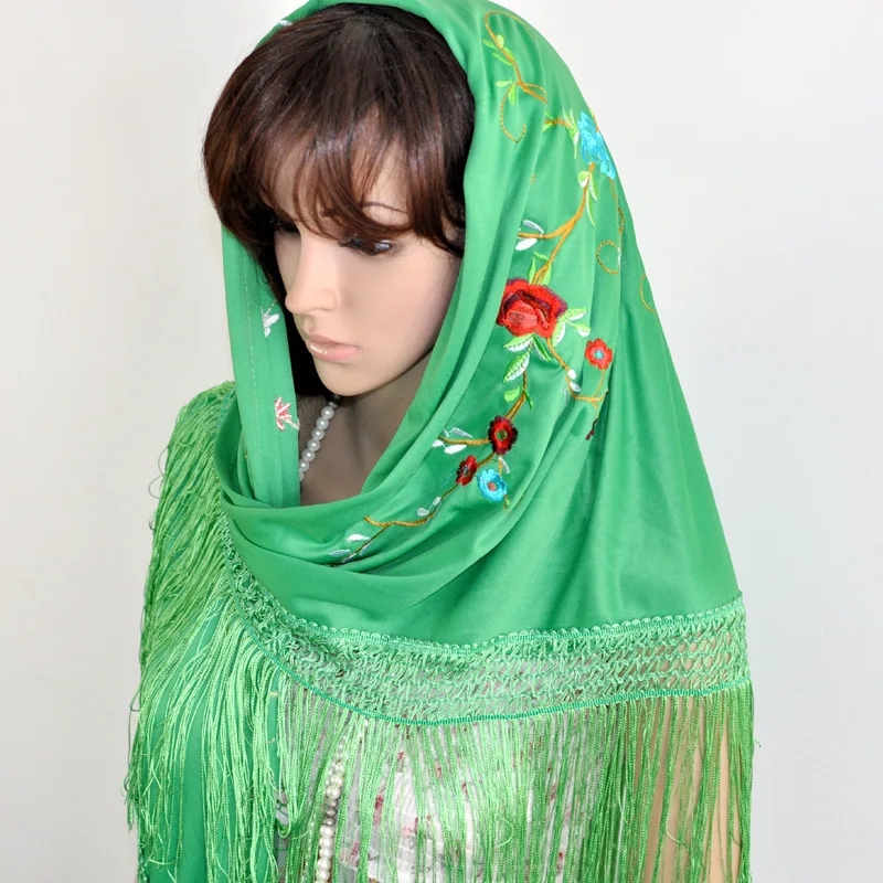 YOULINE вышивка вышитые тюрбан длинной бахромой Треугольники Полотенца платье