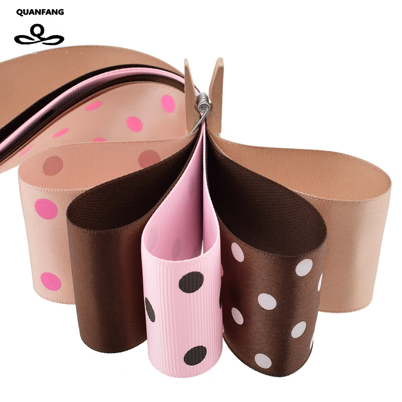 Высококачественная коричневая и розовая лента 34 Ярда набор для рукоделия