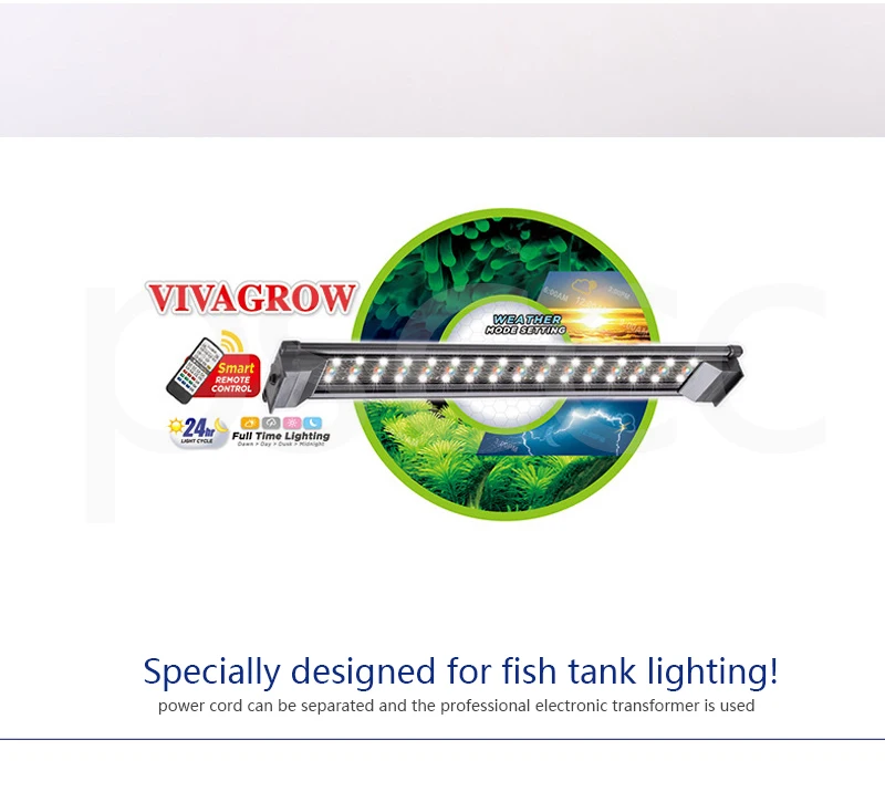 ODYSSEA VIVAGROW DN50 DayNight RGB экологический аквариум для рыб полный спектр светодиодный аквариум для дождевых рыб несколько лампы спектра