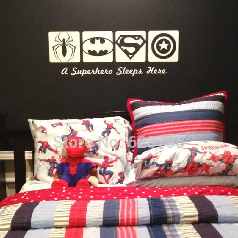 Виниловая наклейка на стену украшение для спальни|wall sticker spiderman|stickers spidermanstickers boy |