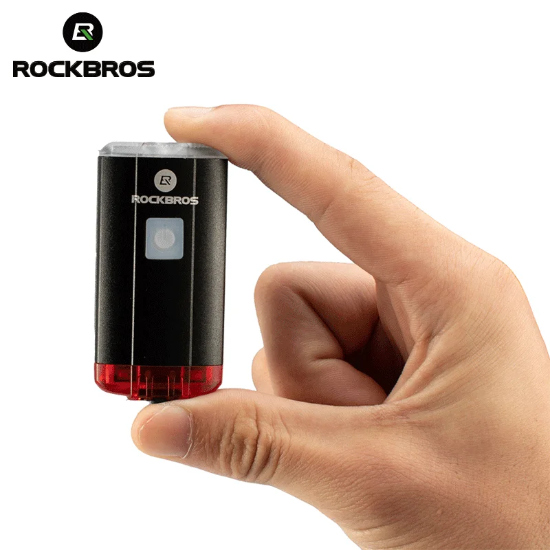 ROCKBROS светильник на руль велосипеда 100 люмен USB Перезаряжаемый светодиодный светильник-вспышка велосипедный фонарь головной светильник Аксессуары для велосипеда 3 режима