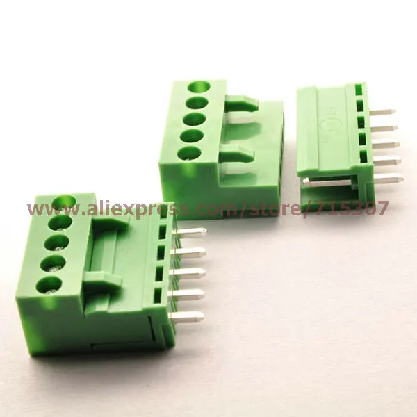 PHISCALE 5 комплектов вертикальные клеммные блоки комплекты соединителей 3 96 мм