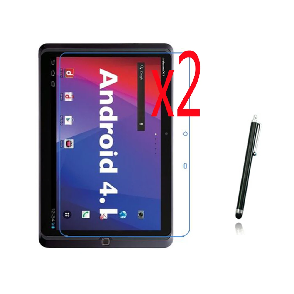3в1 2x прозрачная защитная пленка для ЖК-экрана + 1x Стилус Docomo Fujitsu Arrows Tab F-05E 10 1