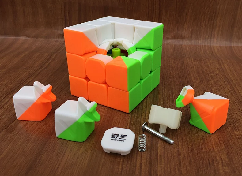 Qiyi Warrior W Красочный 3x3x3 куб 3 слоя магический куб профессиональный конкурс Cubo 3x3 Neo головоломка скоростной куб игрушки для детей
