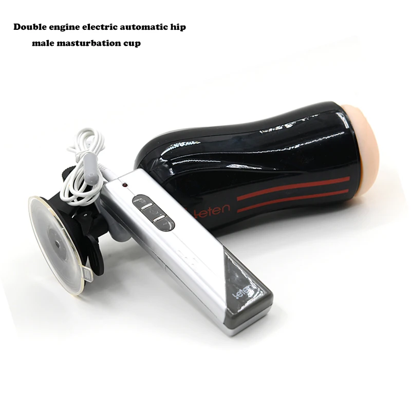 Leten Fantasy 3 Electric Hip Dual Engine 10 Modes Vibration Male Hands Free Masturbator w/ Strong Sucker Adult Sex Toys for Men | Красота и