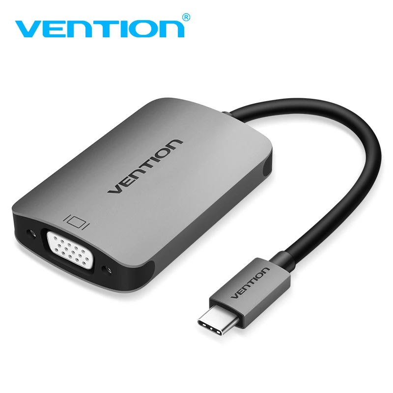 Адаптер Vention USB C Type HDMI VGA 2 в 1 кабель преобразователь 3 типа для Macbook Chromebook Pixel Huawei Mate