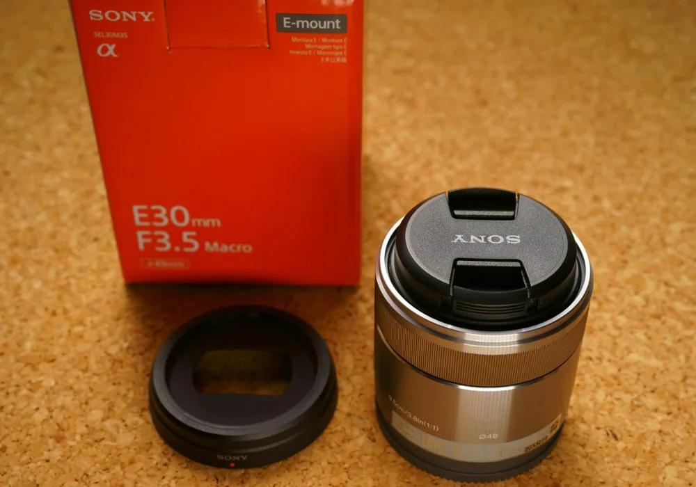 Новинка Sony E 30 мм f/3 5 макрообъектив SEL30M35 для A5000 A5100 A6000 A6300 A6500 A7S A7R | Электроника