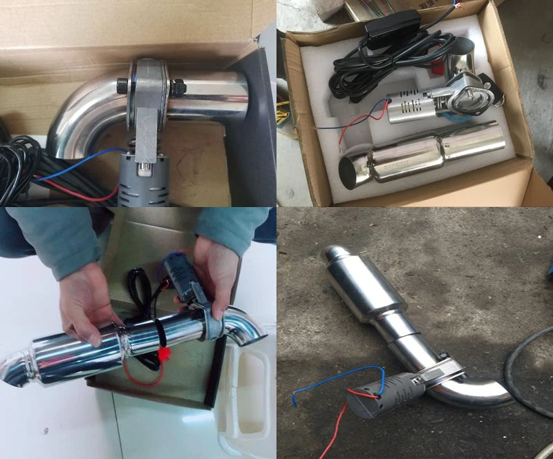 Lectric нержавеющий выхлоп вырезанный клапан сброса/переключатель с пультом