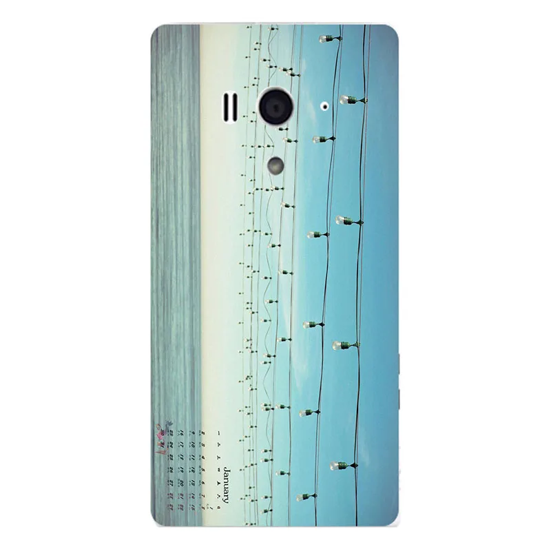 Чехол для Sony Xperia Acro S LT26W модная задняя крышка с цветочным рисунком жесткие чехлы