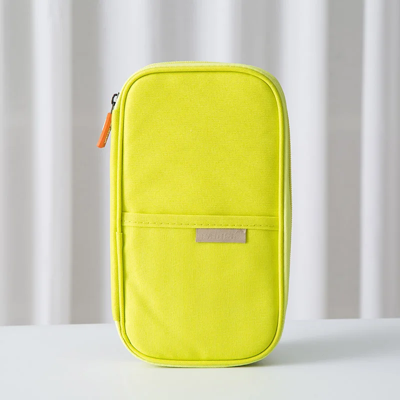 yellow Чехол для паспорта, кошелек, посылка для кредитных карт, держатель для удостоверения личности, органайзер, аксессуары для путешествий, клатч, сумка для денег, держатель для карт, сумка для паспорта - Цвет: yellow