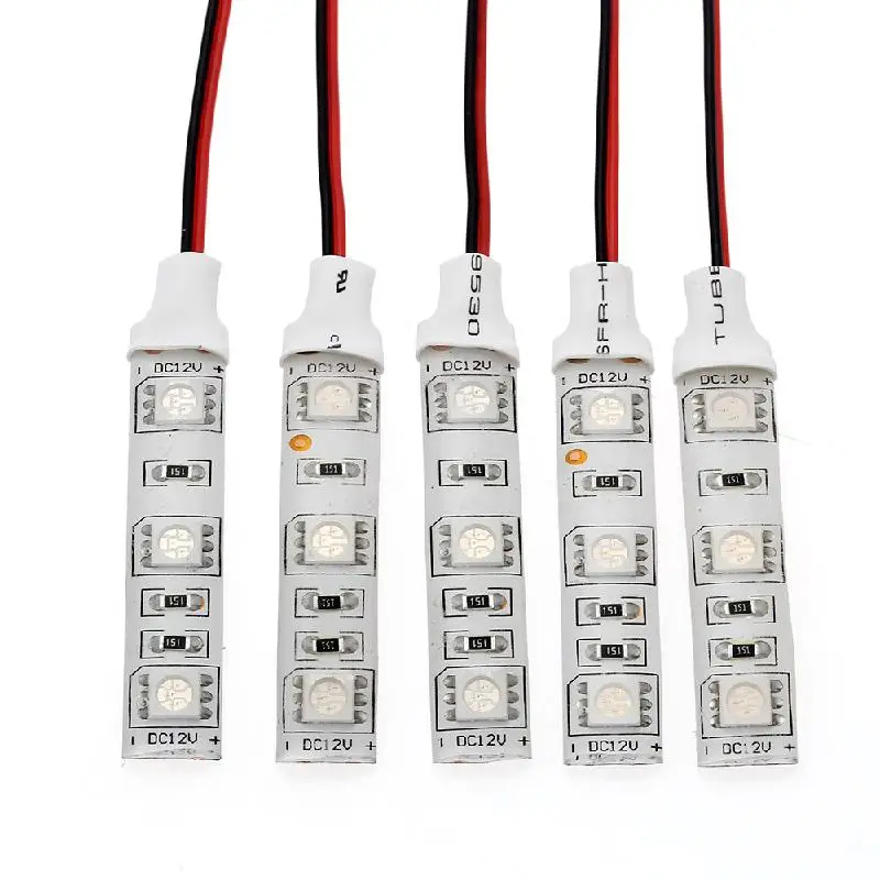 CARCHET 5 шт./упак. ленточный светильник декоративная лампа 3SMD 5050 гибкий светодиодный