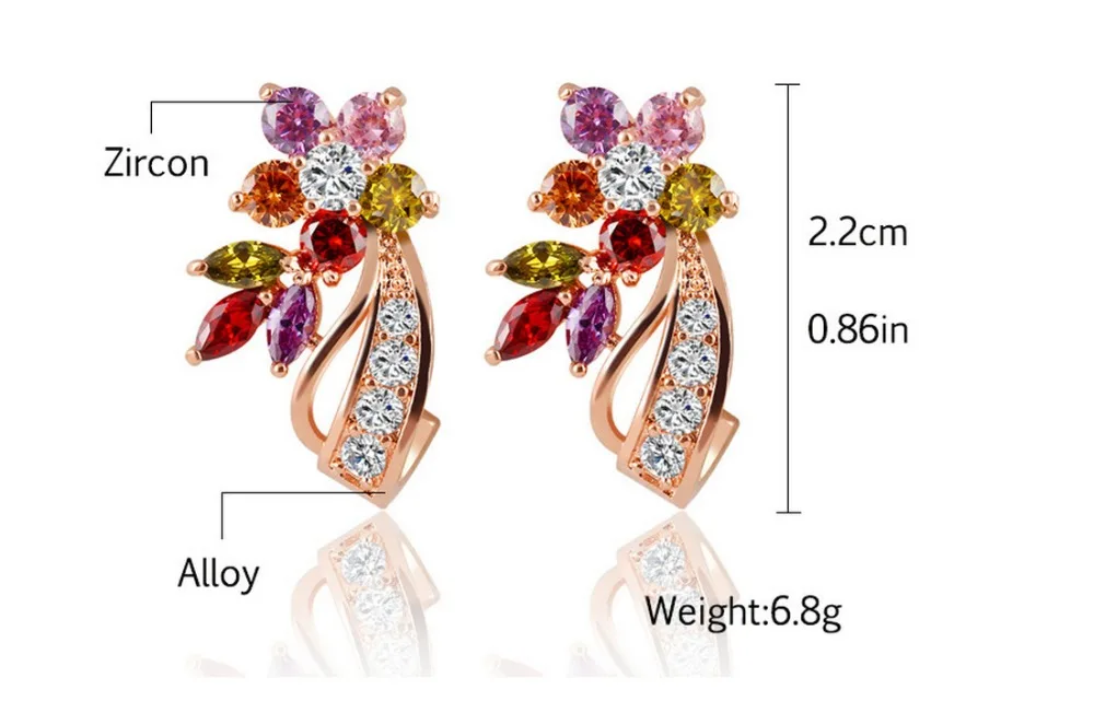 Модные ювелирные изделия оригинальные Кристаллы из Swarovski подходят Моне Лиза европейские женские циркониевые серьги новые модные ювелирные изделия