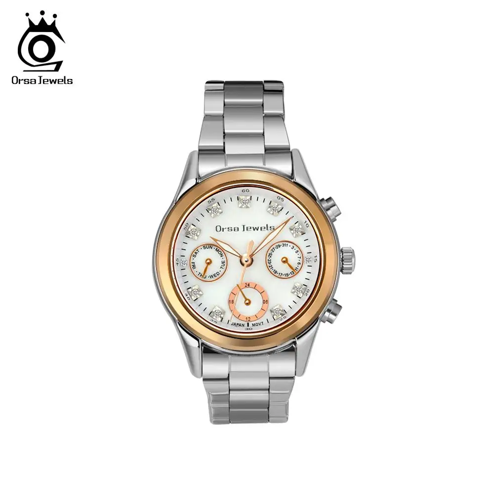 ORSA JEWELS женские часы из нержавеющей стали 316L модные кварцевые наручные