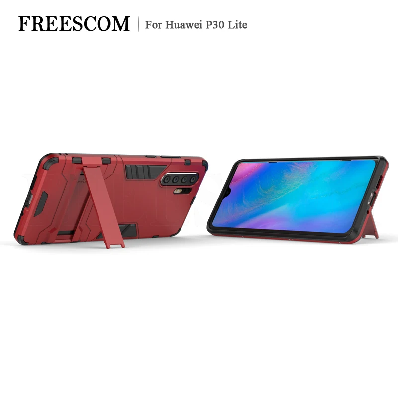 Чехол для Huawei P30 роскошный чехол-подставка с Железным человеком жесткий