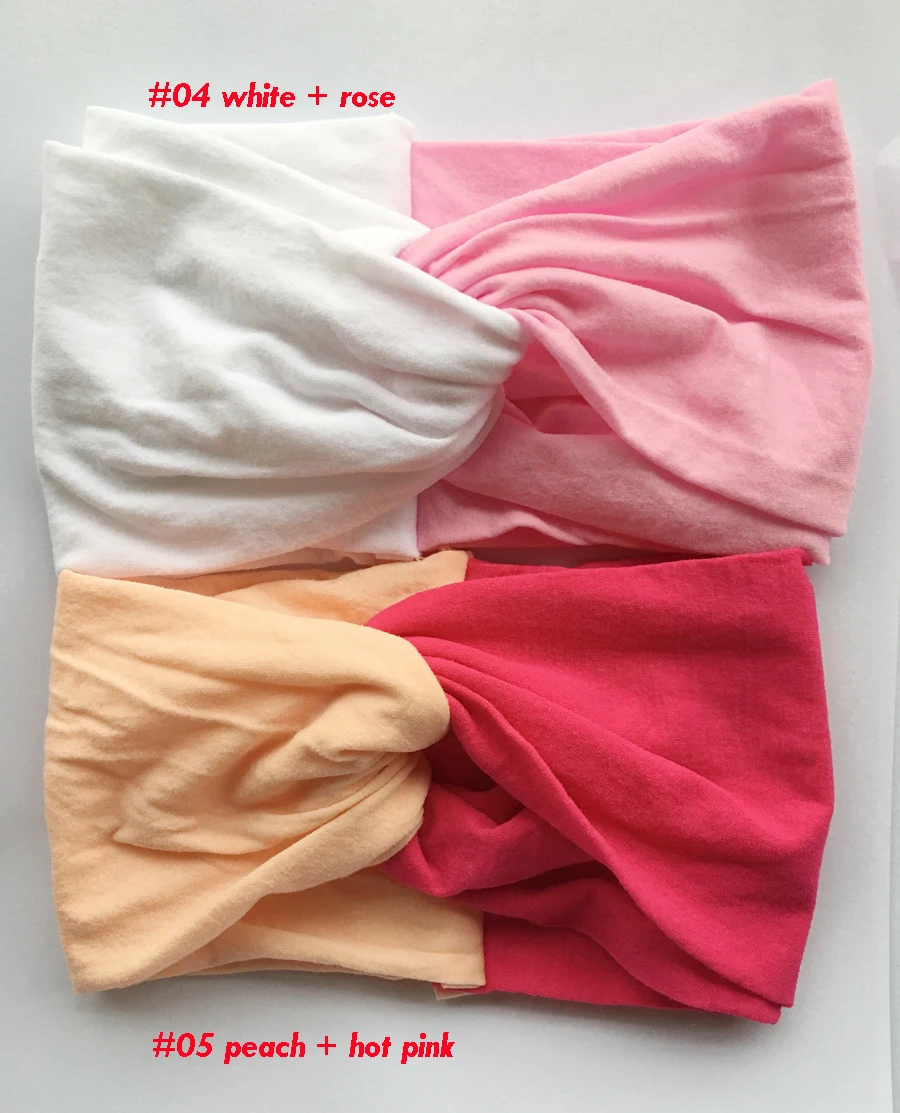 

2019 New 30pcs/lot Twist Nylon Headband Braided nylon headband Textured Fabric Nylon Headband For Girls kids Shower