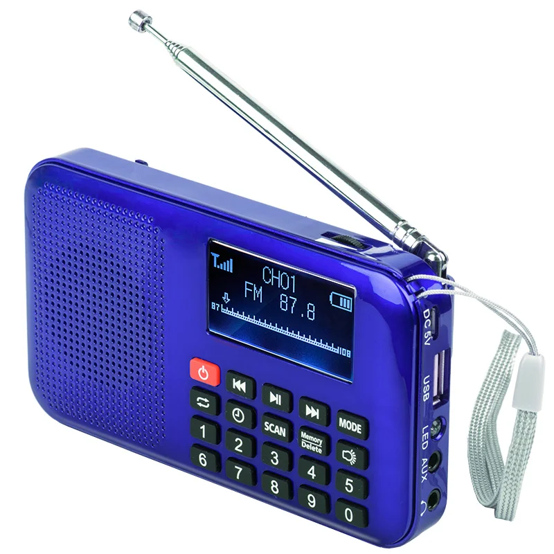 10 шт. Бесплатная доставка L 228 Авто Цифровой портативный FM радио сканер мини текст