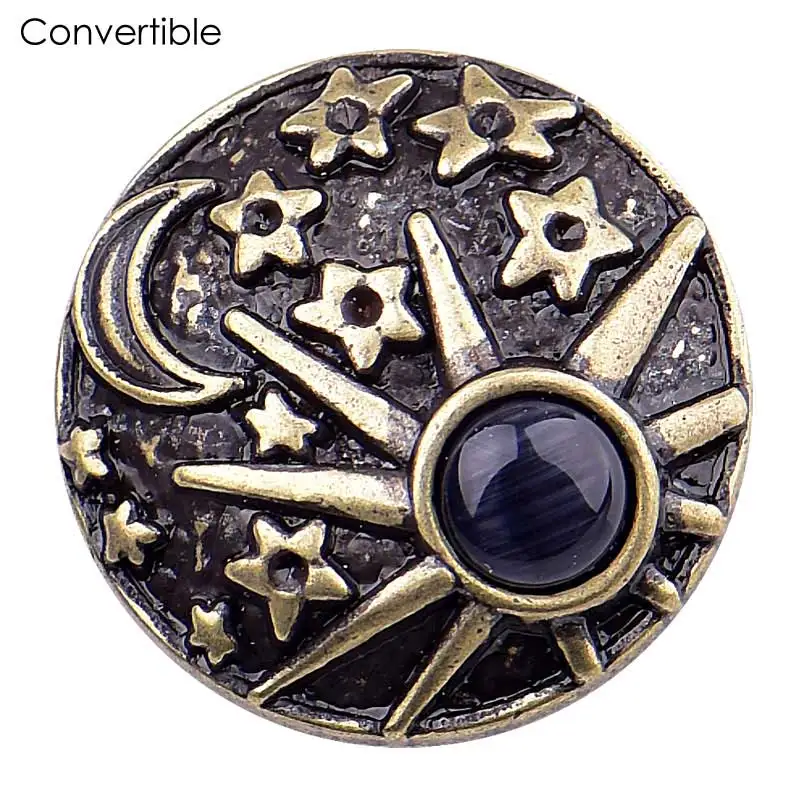 Rivca inserts convertible magnetic brooch alloy antique Cameo Scarf Clip Vintage Muslim Brooch pin accessory |