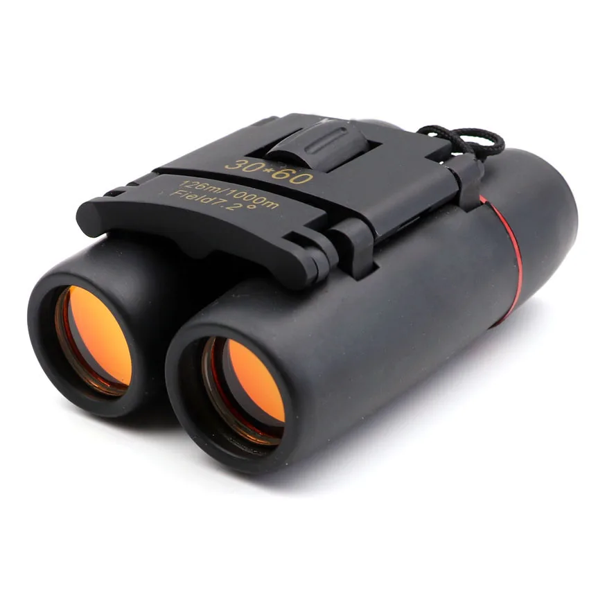 Складной бинокль 30x60 телескопы с красной пленкой и функцией носветильник видения
