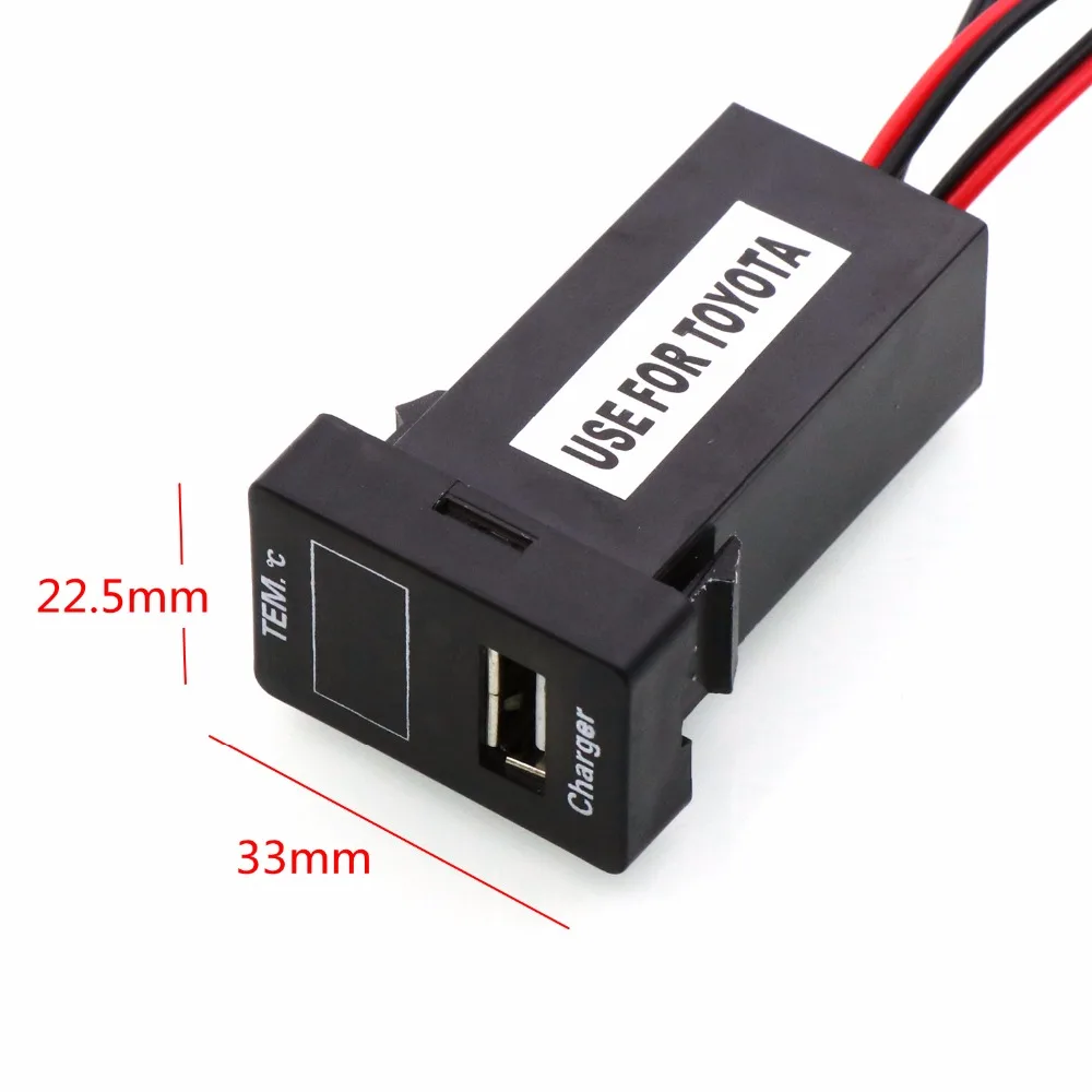 Автомобильное зарядное устройство с USB-интерфейсом 2 1 А и внутренний/наружный