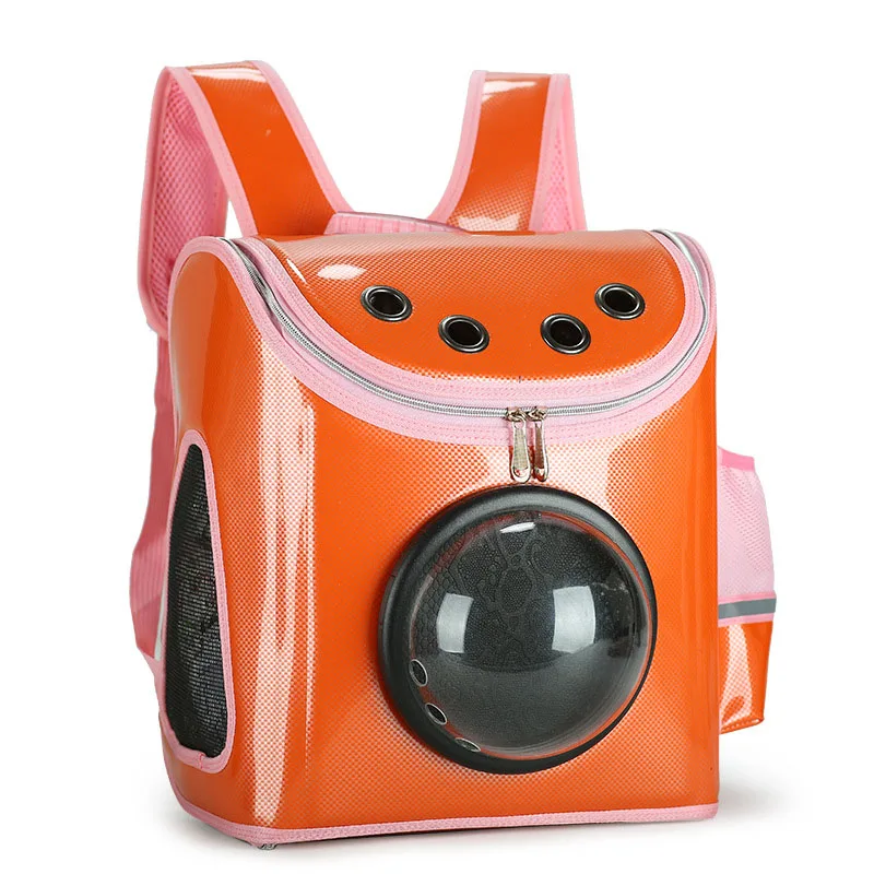 Orange Petshy космическая капсула астронавт ПЭТ кошка рюкзак пузырьковое окно для собаки котенок щенок маленькие собаки перевозчик ящик открытый дорожная сумка - Цвет: Orange