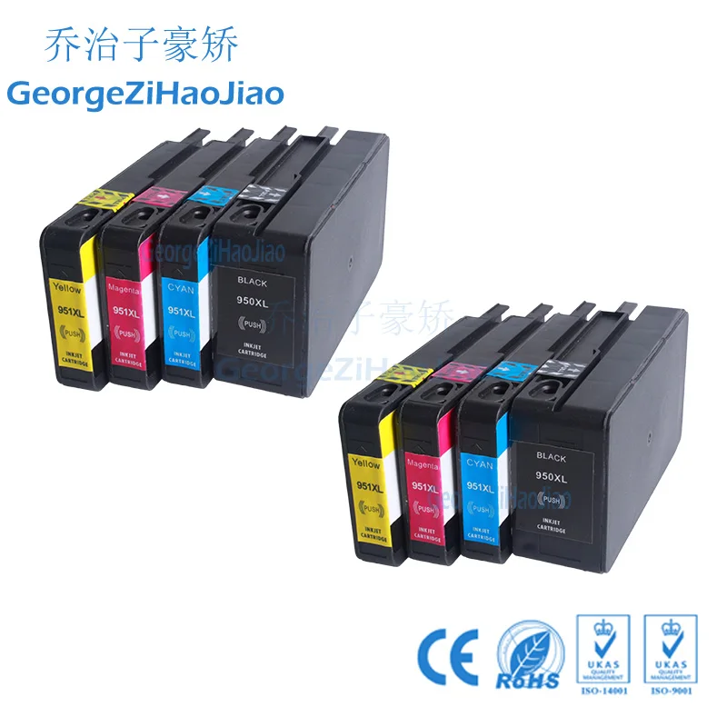 8 X совместимый 950 951 XL картридж для принтера HP HP950 HP951 Officejet Pro 8100 ePrinter 8600