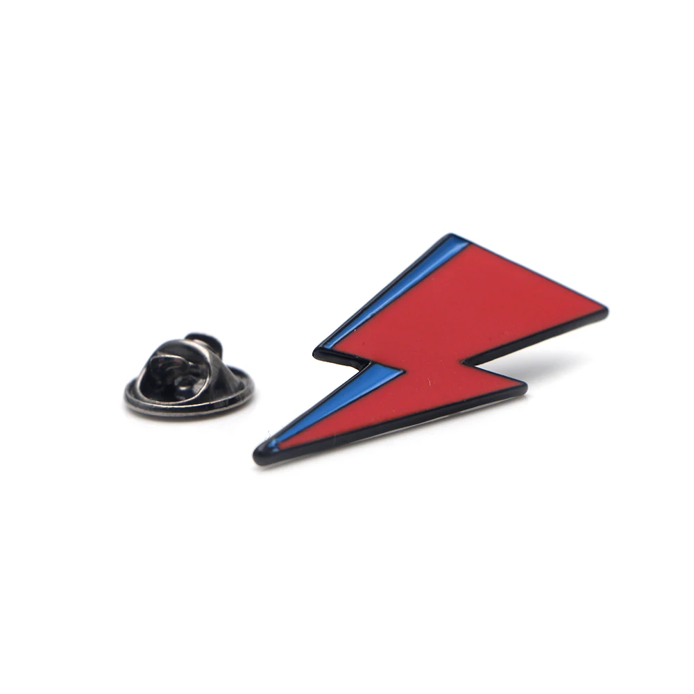 

P2406 inspired Enamel Lapel Pin Aladdin Sane Lightning Bolt Badge For Backpacks Rebel Brooch