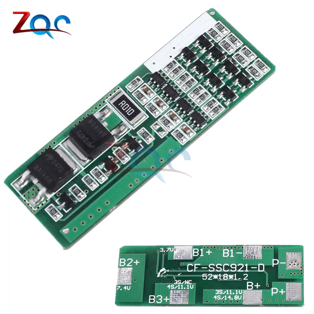 

4S 8A Polymer Lithium Battery Charger Protection Board 3.7V Li-ion 18650 Battery Charging Protective Module BMS