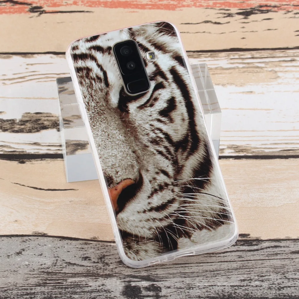 Сексуальная девушка панда Тигр для coque Samsung A6 Plus 2018 чехол Galaxy S8 S9 A8 J4 J6 J8 Etui Hoesjes |
